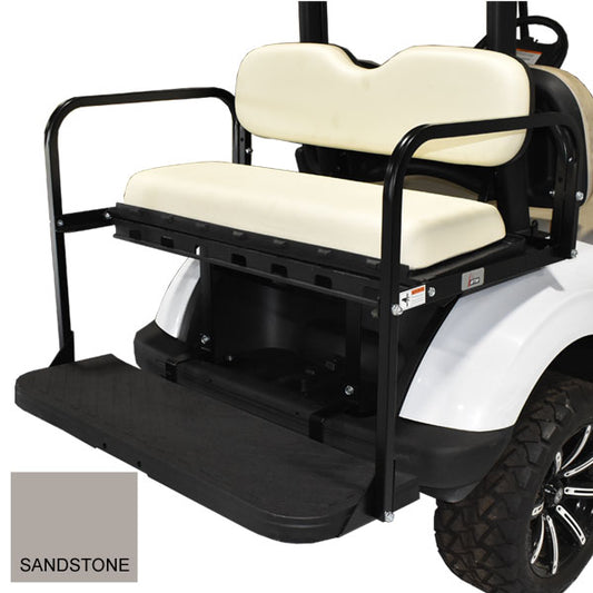 GTW MACH3 Rear Flip Seat for E-Z-Go RXV - Sandstone Cushions
