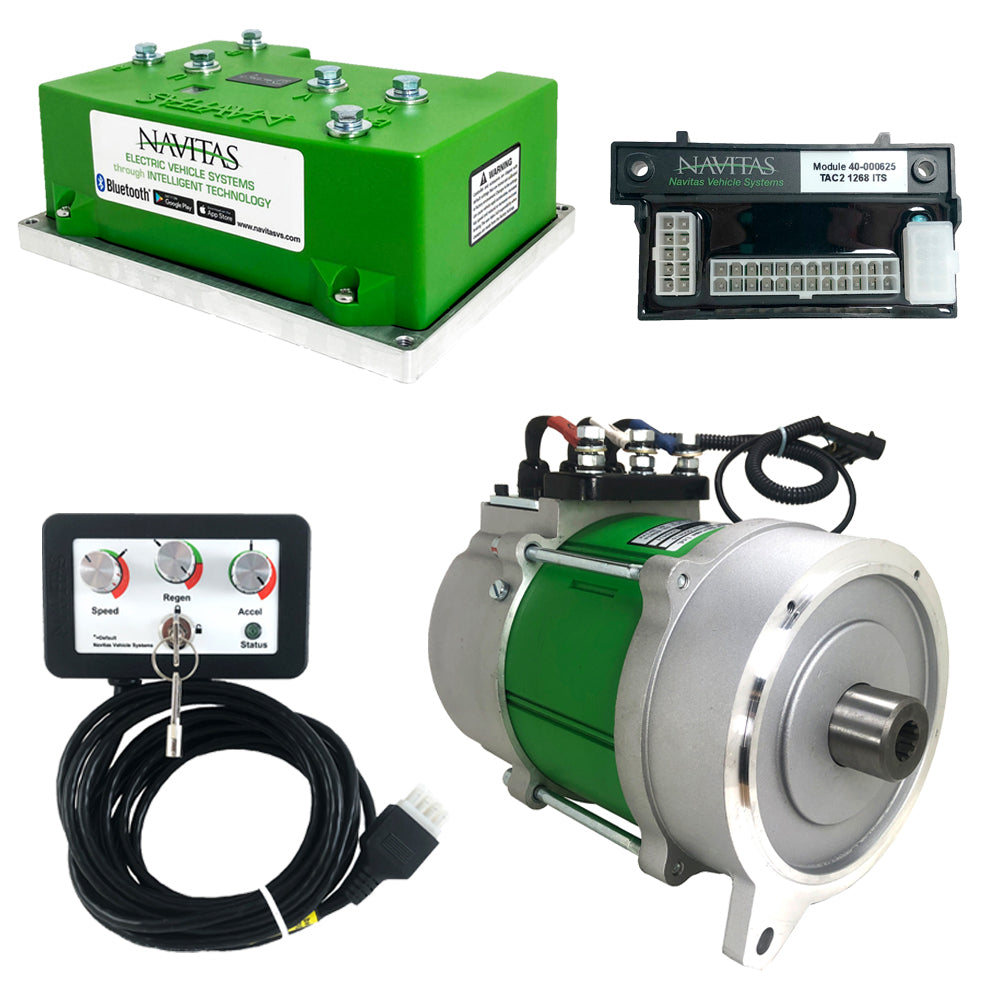 Navitas 440-Amp 4KW DC to AC Conversion Kit for EZGO S4 / L6 / MPT / Utility 48V – Bluetooth + OTF