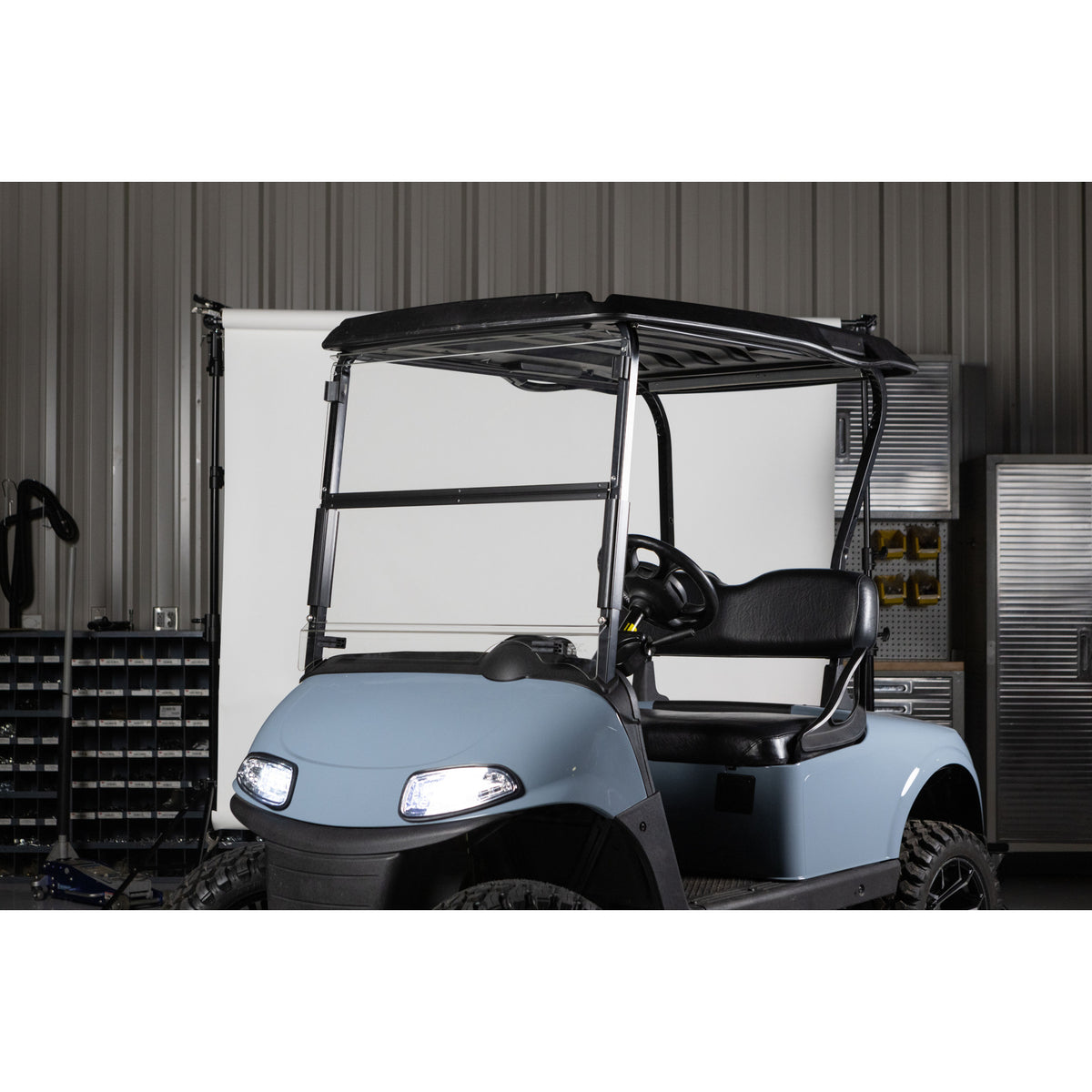 Clear DOT AS5 Folding Windshield for Street Legal Golf Carts | Choose Your Model