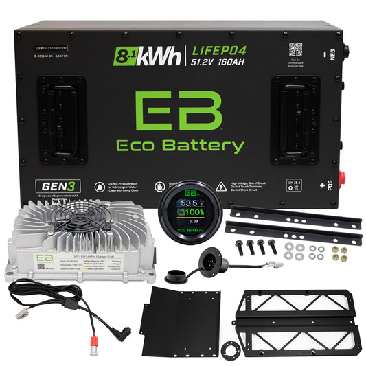 Eco Battery 51V Lithium Conversion Kit for Polaris Ranger EV - Gen3 105ah/160ah/210ah/320ah