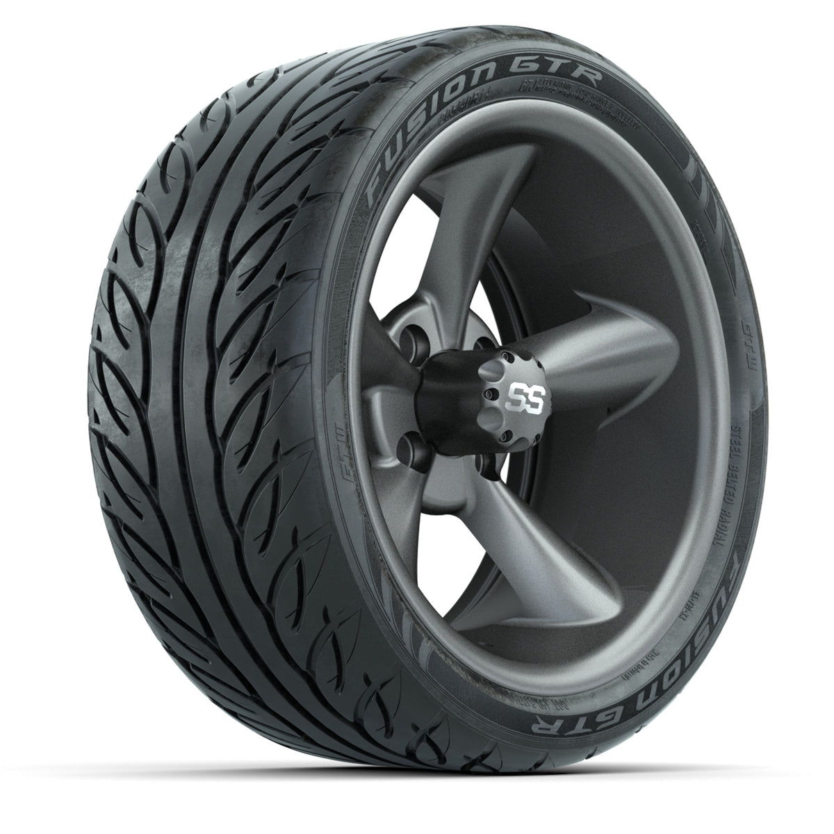 Set of (4) 14" GTW Godfather Wheels with 205/40-R14 Fusion GTR Street Tires