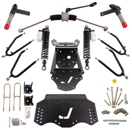 Jake's Long Travel Lift Kit | EZGO TXT Gas w/ Robins Engine (2001.5–2009) w/ External Reservoir Shocks
