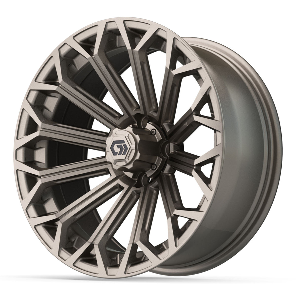 GTW® Phantom Matte Bronze 16" Golf Cart Wheel - Single