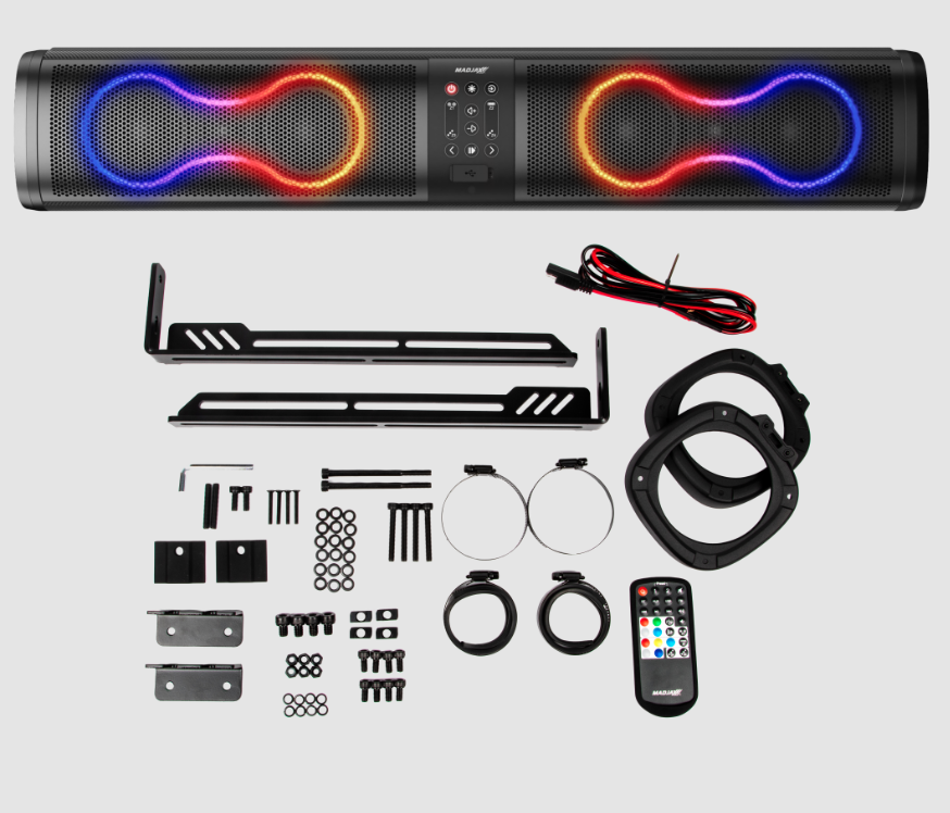 MadJax 26 Inch Golf Cart Soundbar with Bluetooth for EZGO, Club Car & Yamaha