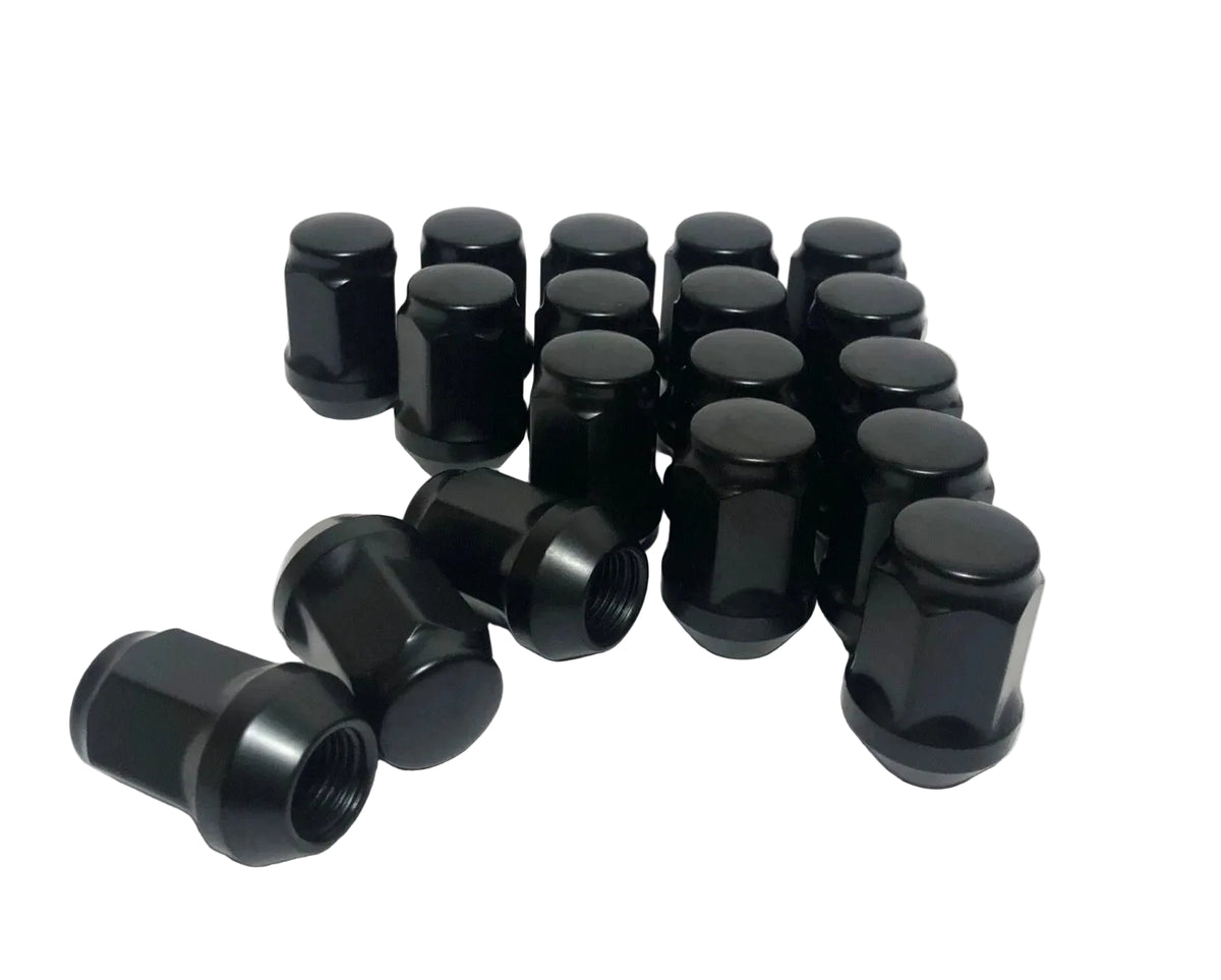 1/2" x 20 (16-Pack) Black GTW Acorn Lug Nuts