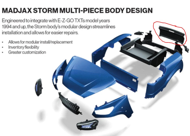 Madjax Storm Body Kit Replacement Parts — Choose Color & Part