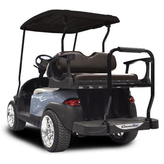 MadJax Genesis 250 Steel Rear Seat Kit with Black Cushions - Yamaha Drive2 (2017-Up)