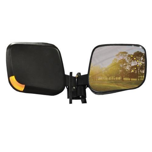 MadJax Golf Cart Side Mirrors with LED Turn Signal Blinkers (Set of 2)