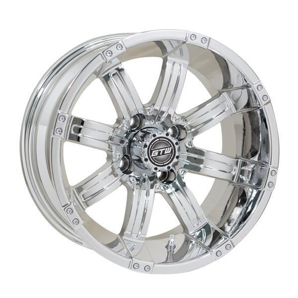 GTW Tempest 14x7 Chrome Golf Cart Wheel (Single)