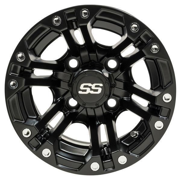 GTW Specter 10x7 Matte Black Golf Cart Wheel (Single)