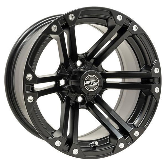 GTW Specter 14x7 Matte Black Golf Cart Wheel (Single)