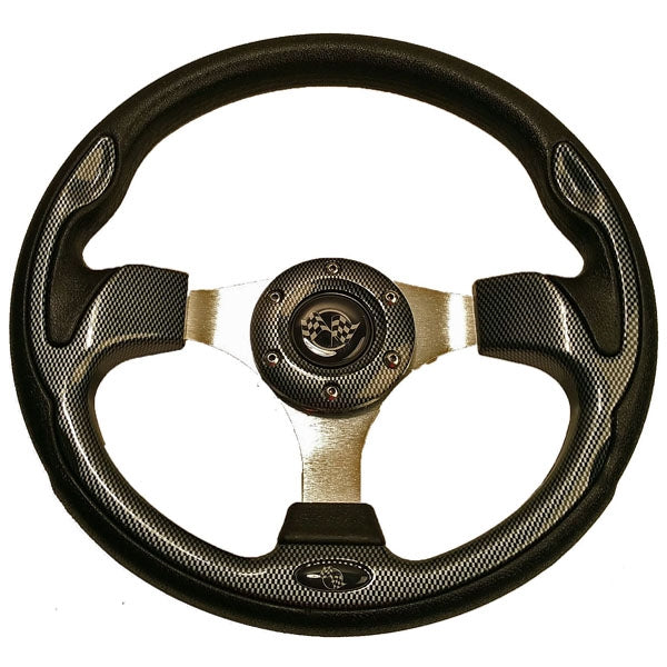 Golf Cart Steering Wheel & Adapter Kit | Club Car, EZGO & Yamaha