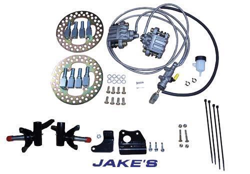 Jakes Brake Kit Ezgo TXT 2001 & Newer (Non-lifted) -  Front Disc Brakes