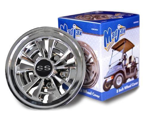 10 SPOKE SS 8" COVER, SET OF  4
