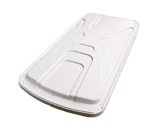 RedDot 84" Low-Profile White Golf Cart Top – 4 Passenger with Triple Track
